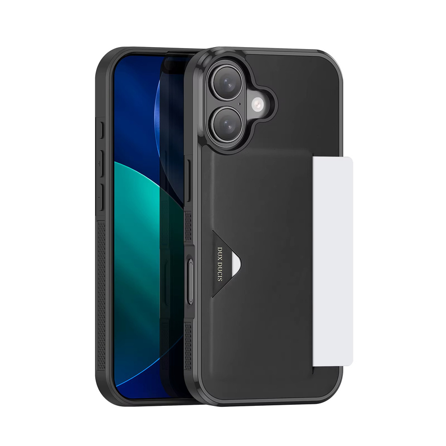 DUX DUCIS Schutzhülle für iPhone 17 Pro Max mit Kartensteckplatz in Schwarz, stoßfeste und rutschfeste Hülle mit schlanker Abdeckung - Bild 2