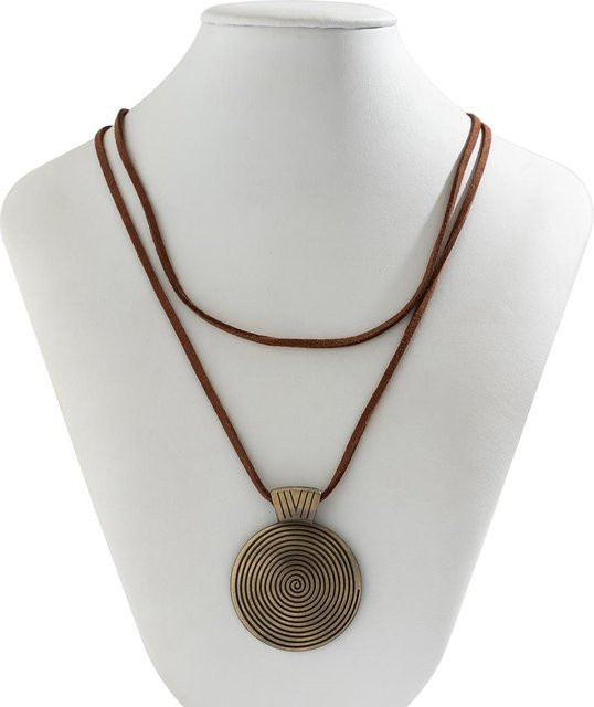 Lucky Star Jewelry Halskette, Runde Scheibe Anhänger, Zirkonia, Weiß, Damen - Bild 1