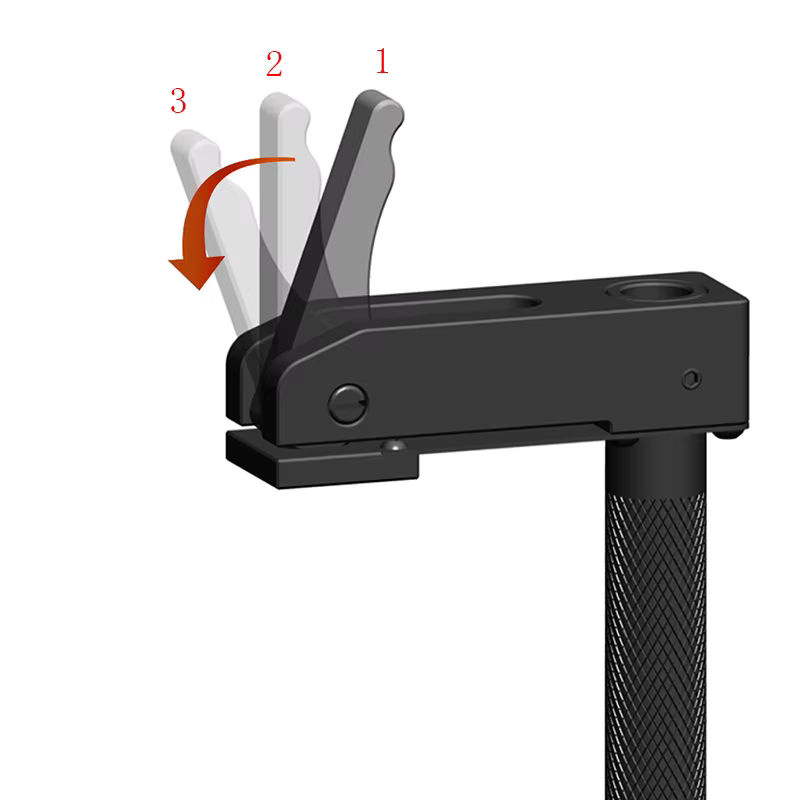 GDART Schnellspanner Desktop-Clip für Werkbänke mit 19 mm Lochung, Schwarz - Bild 6