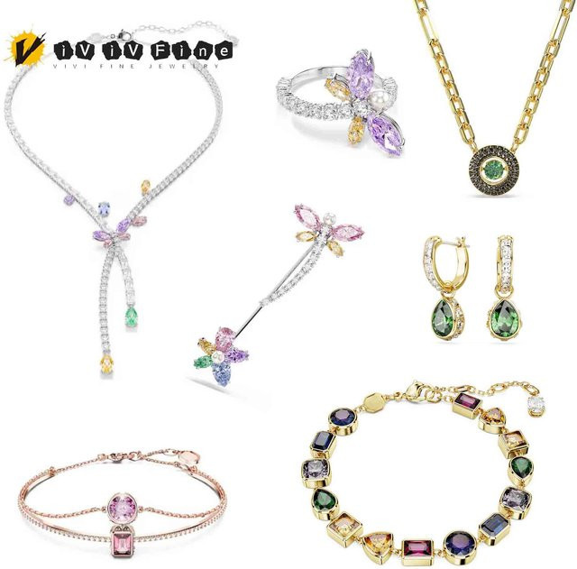 Schmuckset Kristall, Silber, Damen - Bild 1