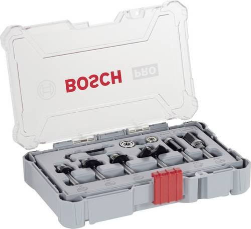 Bosch Rand- und Kantenfräser-Set, 6-teilig, 1/4 Zoll-Schaft - Bild 1