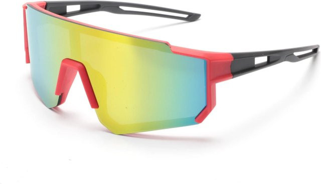 Paslu Sportsonnenbrille Kinder, Vollrand, Plastic, yellow, multicolor - Bild 1