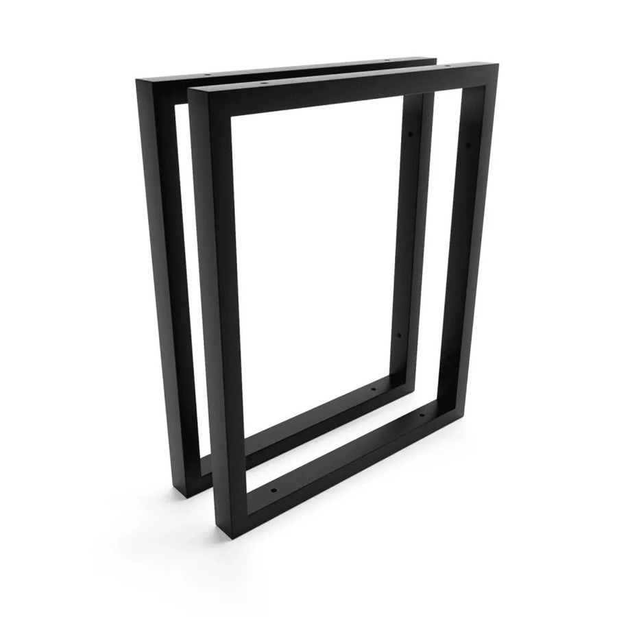 HEVVA Waschtischhalterung REUSS 2er Set Schwarz Matt aus Metall, Tiefe: 35 cm - Bild 2