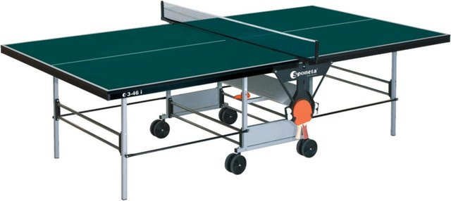 Sponeta SportLine Indoor-Tischtennis-Tisch S 3-46 i, grün, Feinspanplatte, B/T/H: 152,5 x 76,0 x 71,0 cm - Bild 1