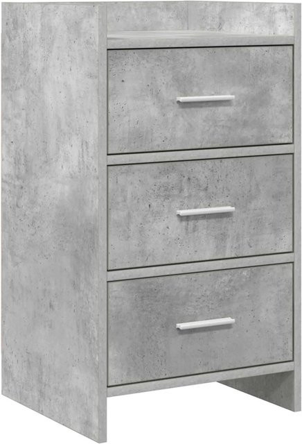 vidaXL Nachttisch in Betongrau aus Holzwerkstoff für dein Schlafzimmer, B/T/H: 40 x 36 x 70 cm - Bild 1
