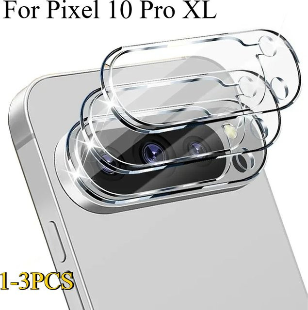 Google Pixel 10 9 8 Pro XL Kamera Schutzfolie aus gehärtetem Glas transparent 9H HD Anti-Scratch Objektivschutz - Bild 1