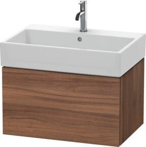 Duravit L-Cube Waschtischunterschrank wandhängend, Farbe Nussbaum Natur, B/T/H: 68,4 x 45,9 x 39,4 cm - Bild 1
