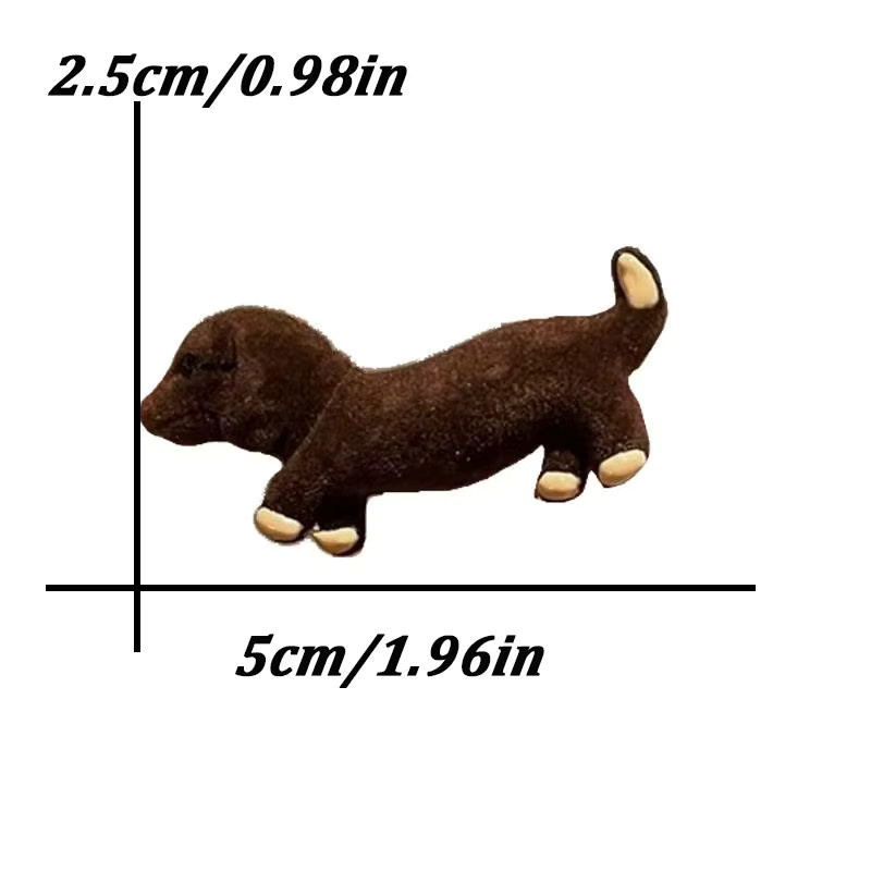 Haarspange Damen, Dachshund, Entenschnabel-Klammer - Bild 2