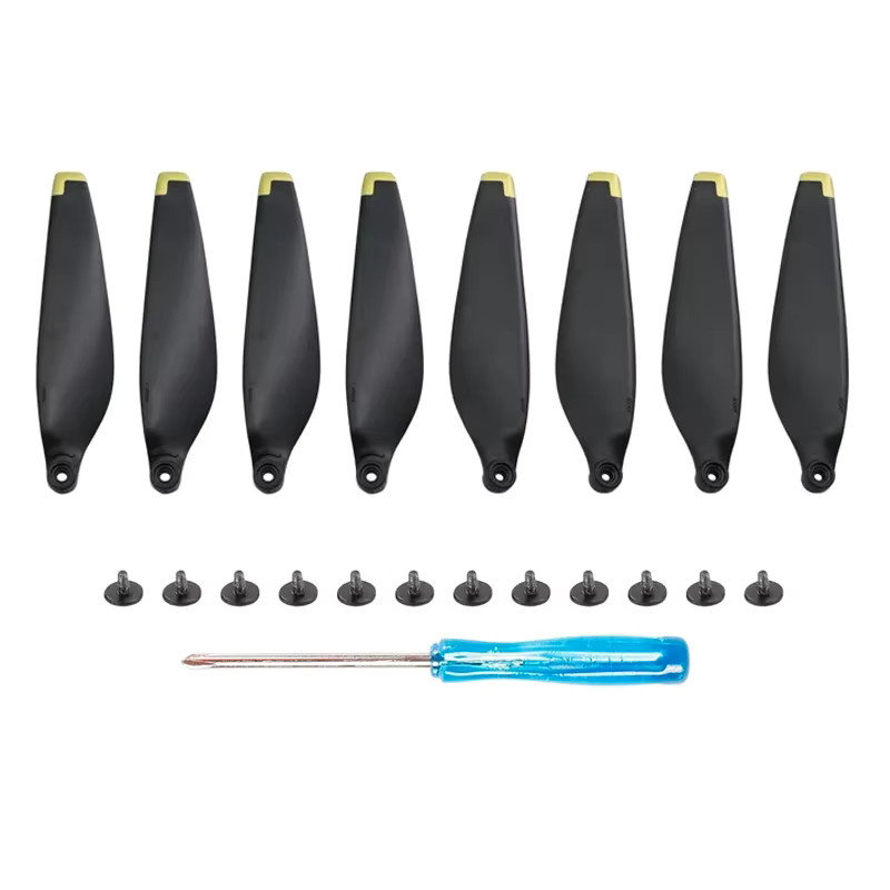 DJI Mini 4 Pro Ersatzpropeller Set 6030F Geräuscharm in Schwarz und Silber, 8 Stück - Bild 2