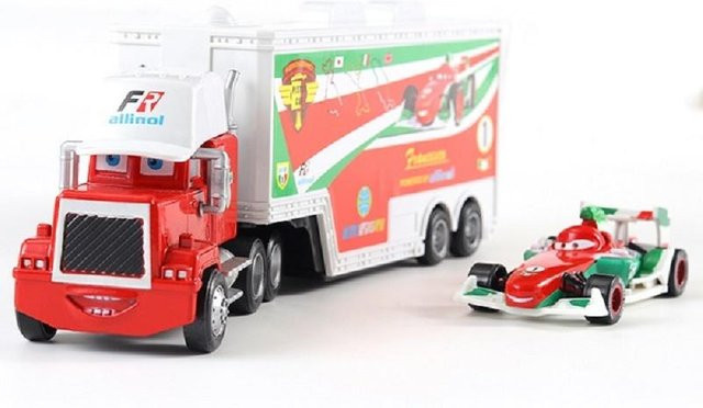 Disney Pixar Cars Spielzeugset, Lightning McQueen Cruz Ramirez Mack, 1:43 Maßstab, ab 4 Jahren - Bild 1