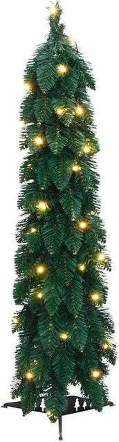vidaXL Künstlicher Weihnachtsbaum in Grün mit 45 warmweißen LEDs, Höhe: 90 cm - Bild 1