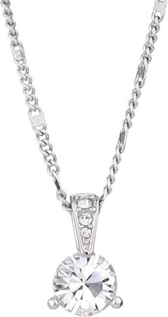 Swarovski Halskettenanhänger Engelskuss, Silber, Kristall, Damen - Bild 1