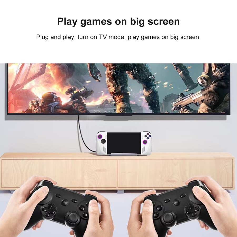 ALLOYSEED Docking Station für ROG Ally mit 4K 60Hz HDMI, Gigabit Ethernet und USB-Anschlüssen - Bild 2