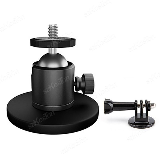 SZKOSTON Magnetische Action-Kamera Halterung mit Saugnapf und 360 Grad Kugelkopf für GoPro, Insta360 und Smartphone, Schwarz - Bild 1