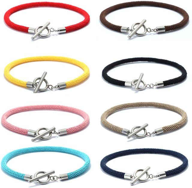 Armband, Edelstahl, Seil Armband, Unisex - Bild 1