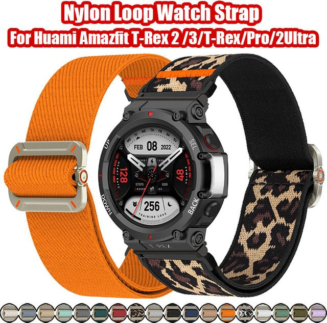 OAKCHARM Uhrenarmband Nylon, Schwarz, Unisex, Amazfit T-REX 3 - Bild 1
