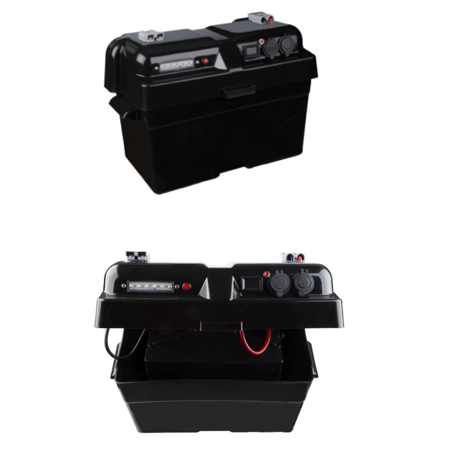 MagiDeal Premium Smart Batteriekasten in Schwarz für Kajaks, Rasenmäher, Camping und Wohnmobile - Bild 3