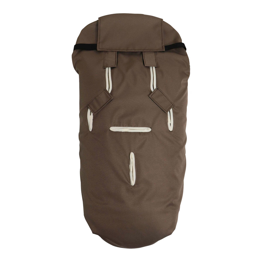 Kaiser Winterfußsack LOVE THE NATURE in Grün und Braun mit Reflexionsstreifen - Bild 3