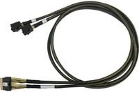 HighPoint NVMe/M.2 Kabel SFF-8654 auf 2x SFF-8643 Schwarz 8654-8643-210 - Bild 1