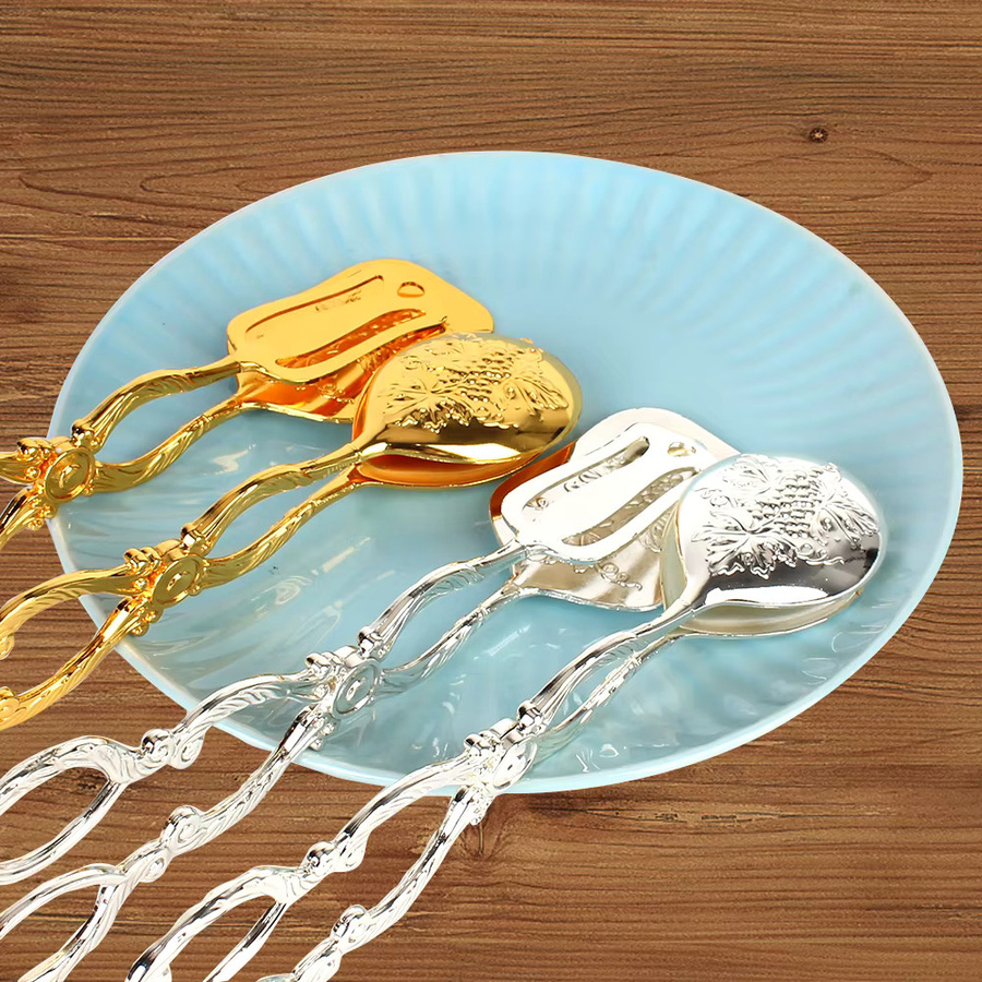 NICEYARD Buffet-Lebensmittelzange aus Metall in Gold im Vintage-Stil - Bild 3