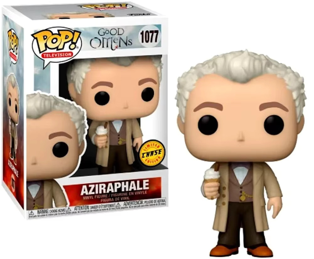 Funko Pop Television Good Omens Aziraphale Chase EXC 1077 # 1078 Vinyl-Figur - Bild 3