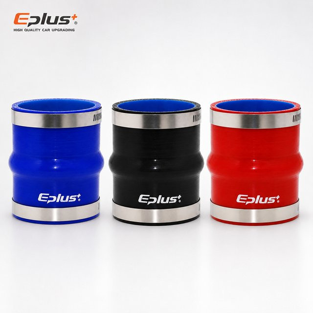 EPLUS Silikonschlauch-Verbinder Gerade als Reduzierstück und Rohradapter, hochtemperaturbeständig, erhältlich in Blau, Rot und Grün - Bild 1