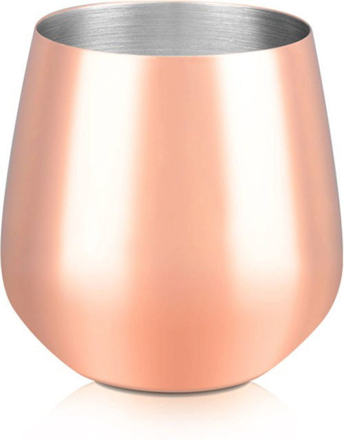 Stalgast Cocktailbecher Tumbler aus Edelstahl in Kupfer, 2er Pack, Durchmesser: 9,6 cm, Höhe: 9,8 cm - Bild 1