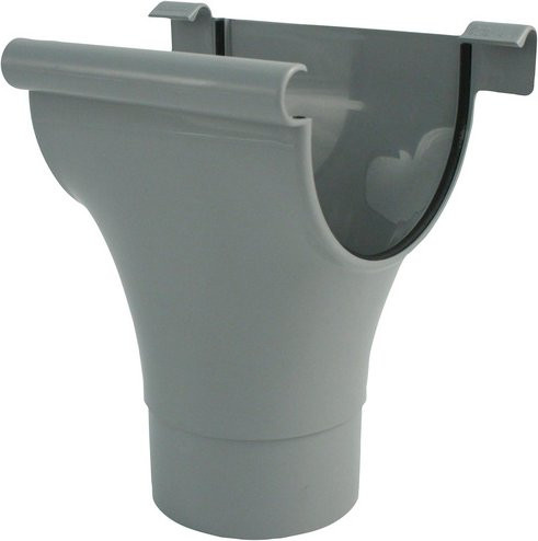 Marley Dachrinnenstutzen aus PVC in Grau, B/H/L: 17 x 15,2 x 23 cm - Bild 1
