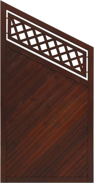 Sichtschutzzaun Toulon von Andrewex aus Leimholz in Braun, Höhe: 180 cm, Breite: 135 cm, Tiefe: 90 cm - Bild 1