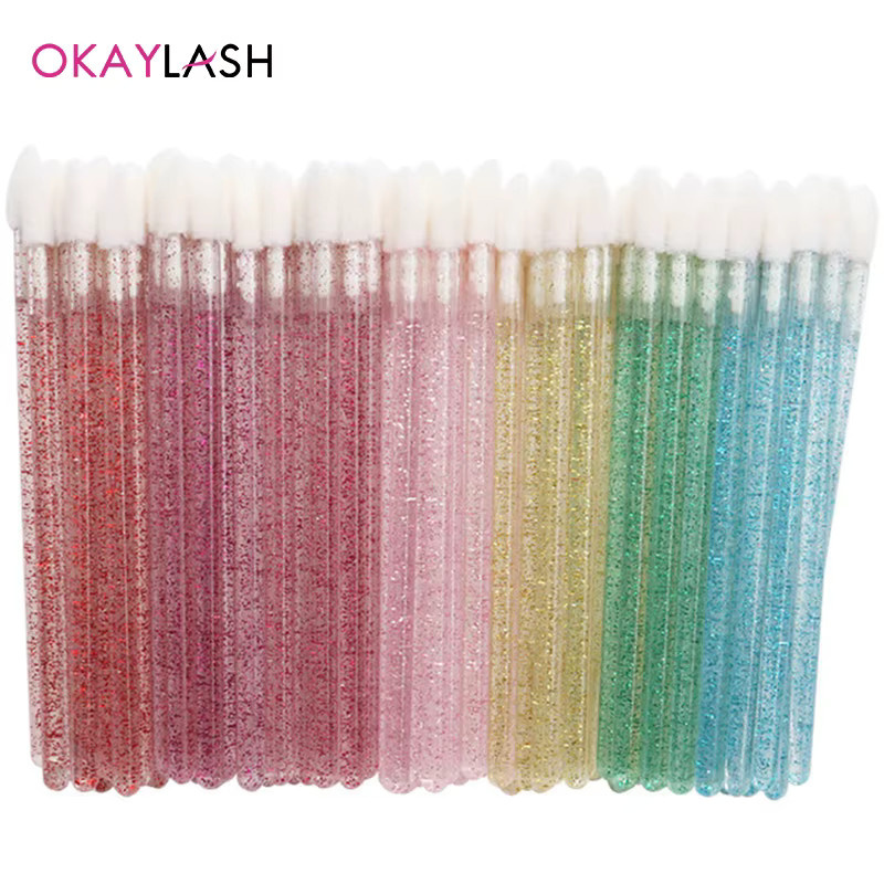 Okaylash Einweg-Glitzer-Lipgloss-Bürste, Glänzend, Unisex - Bild 2
