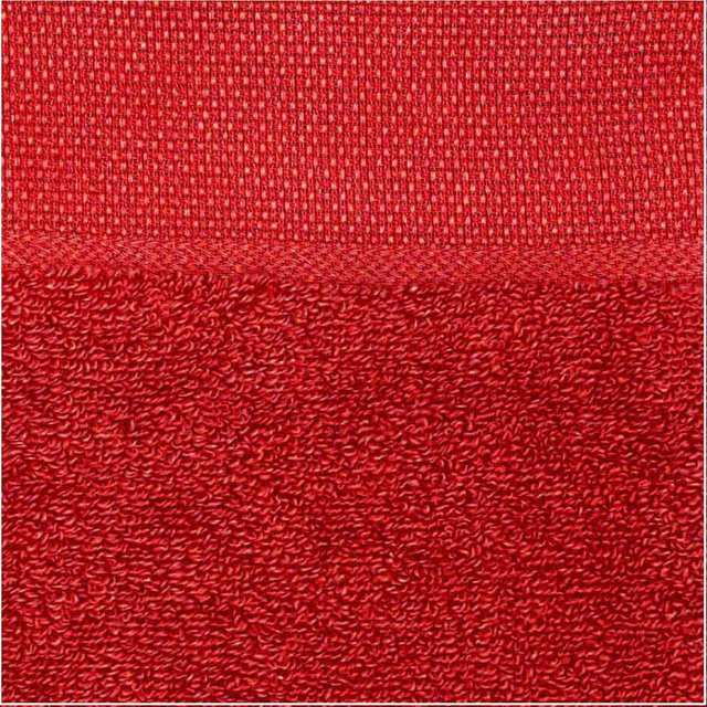 Rico Design Waschhandschuh aus Baumwolle in Rot, B: 15 cm, H: 21 cm - Bild 1