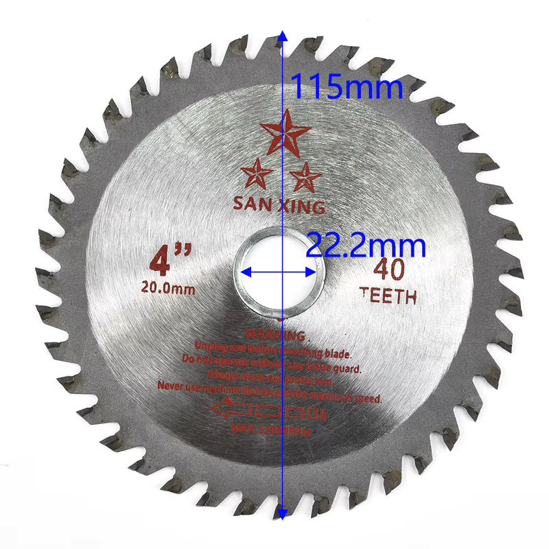 Vibratite Kreissägeblatt aus Legierung mit 40 Zähnen für Holz und Kunststoff, Durchmesser: 115 mm, Farbe: Silber - Bild 2