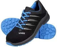 uvex 2 trend Sicherheitsschuhe S1 Halbschuh schwarz/blau Größe 43 - Bild 2