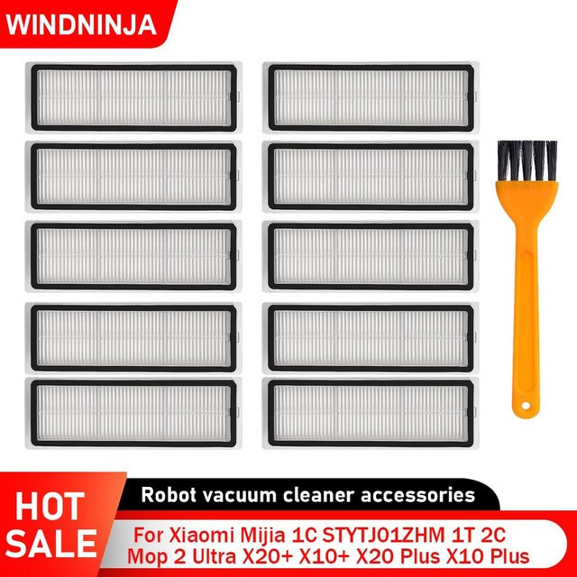 Ninja HEPA-Filter in Weiß für Xiaomi X20+ X10+ X20 Plus X10 Plus Mijia 1C STYTJ01ZHM 1T 2C Mop 2 Ultra Saugroboter Ersatzfilter - Bild 1