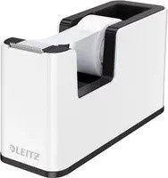 Leitz WOW Duo Colour Klebefilmabroller ergonomisch mit Klebeband in Weiß/Schwarz/Multicolour - Bild 1