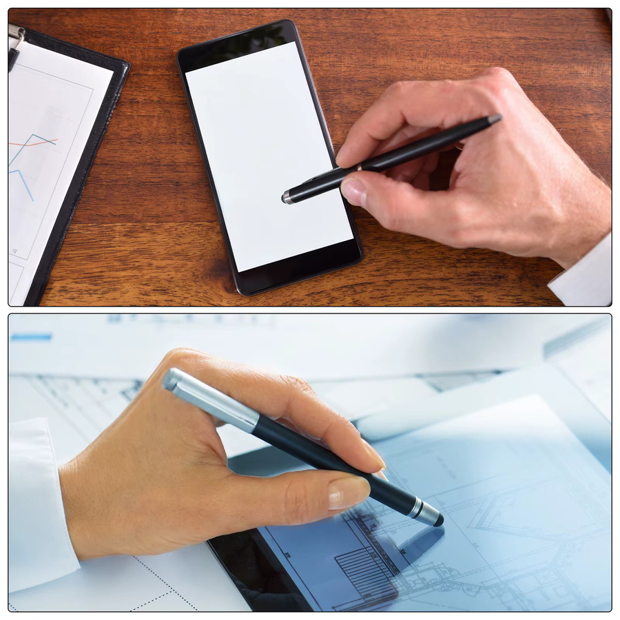 3/5 Stück Stylus-Stifte für Touchscreens mit Dual-Gummi-Spitzen, universeller kapazitiver Eingabestift für Handy und Tablet mit hoher Präzision und Empfindlichkeit - Bild 3