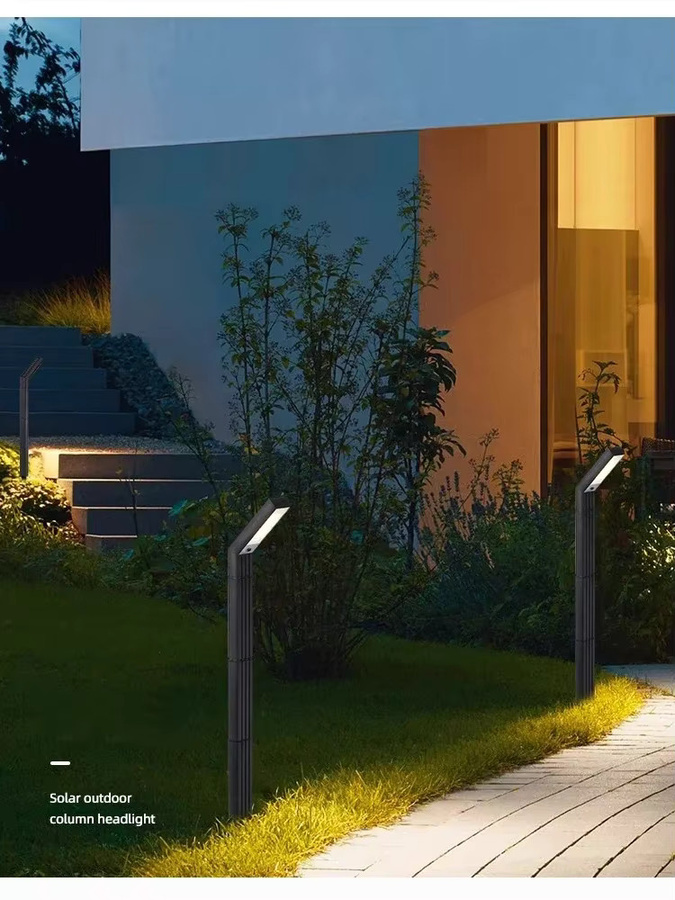 VENUSWING Solar-Bodenleuchte in Schwarz mit RGB-Multicolor-Licht und Dämmerungssensor für Garten und Weg - Bild 6