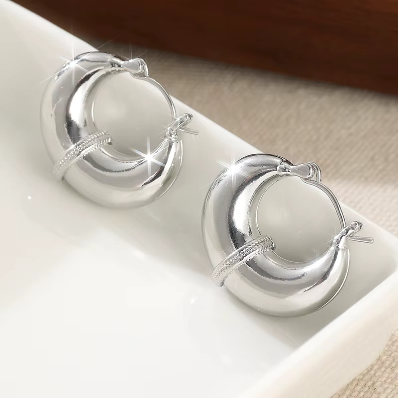 YoYo Creolen, silberfarben, Damen - Bild 4