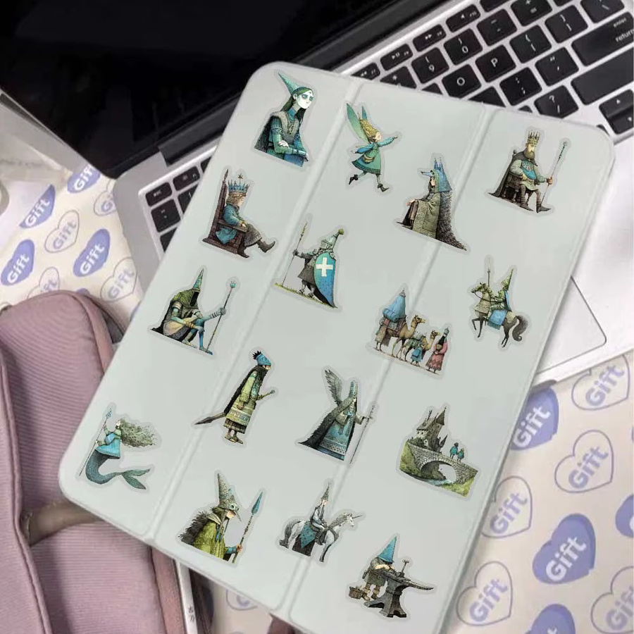 50 Stück Transparente PET Aufkleber Märchen Magie Welt Multicolour für Laptop und Sammelalbum - Bild 5