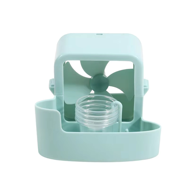 EH-LIFE Tragbares Hängeventilator-Nebelkühler-Set in Pink mit 4 wiederverwendbaren Bechern und Eisbehälter-Aufsatz zur schnellen Kühlung - Bild 3