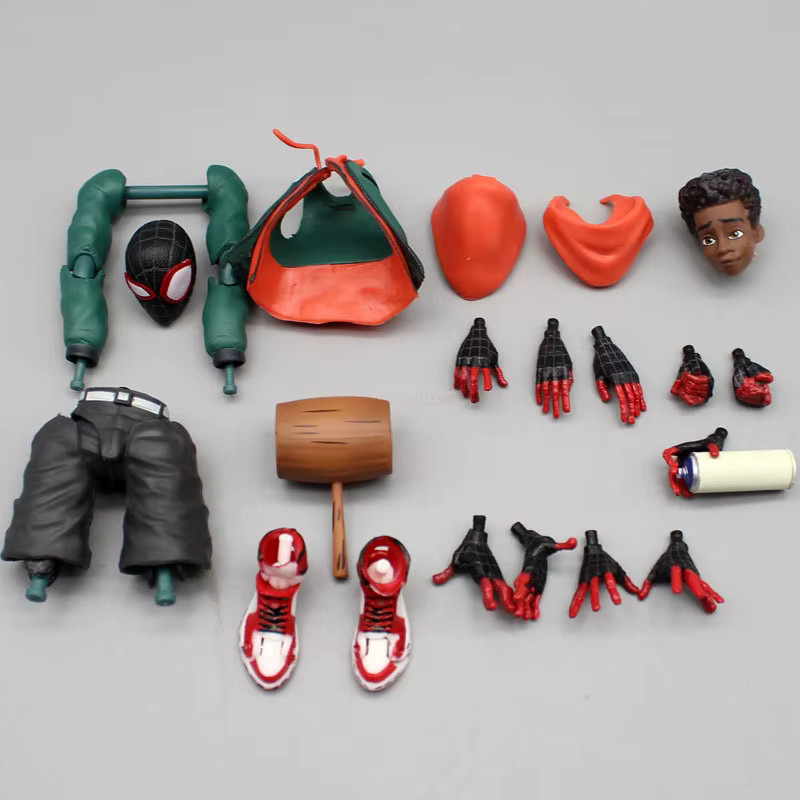 Fondjoy Marvel Miles Morales Spiderman Actionfigur, Einzelfigur, Grün - Bild 4