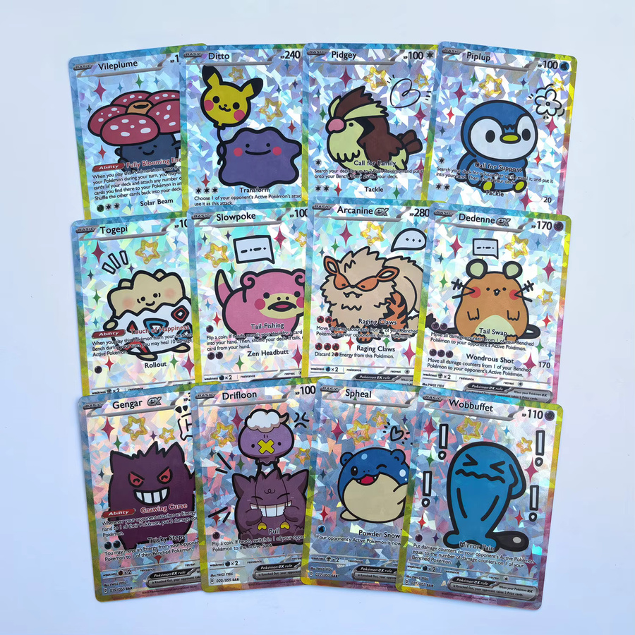 TAKARA TOMY Pokémon Gengar Glurak, Sammelkarten, 55-teiliges Set, ab 6 Jahren - Bild 2