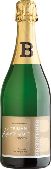 Becksteiner Winzer Kilian Klepsauer Kerner Sekt, trocken, 2023, Schaumwein, 0,2 l - Bild 1
