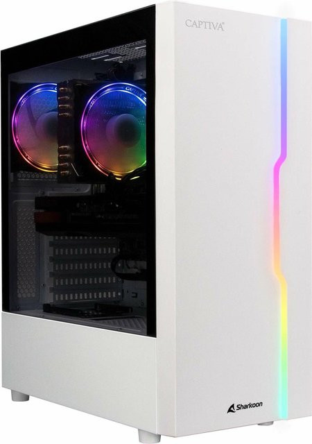 CAPTIVA Power Starter R78-372 Gaming PC mit AMD Ryzen 5, 16 GB DDR4-SDRAM, 500 GB SSD und Windows 11 Home in Weiß - Bild 1