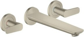 Hansgrohe Axor Citterio 3-Loch-Wannenarmatur mit Wandmontage in Brushed Nickel - Bild 1