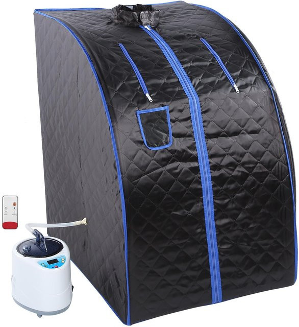 Aimo Dampfmaschine mit Fernbedienung für den tragbaren Sauna-Dampfraum im Haushalt, Schwarz, 2 l, 110V US-Stecker - Bild 1