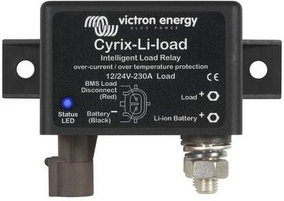 Victron Energy Lastrelais Cyrix-Li-Load 24/48V-120A in Schwarz, B/T/H: 46 x 46 x 80 mm - Bild 1