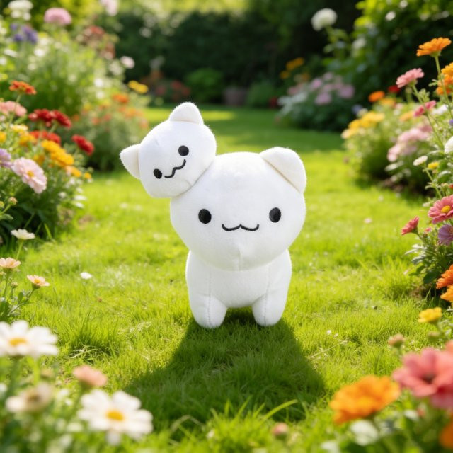 Mewgenics Stacy Plüschpuppe, Plüschfigur, Weiß - Bild 1