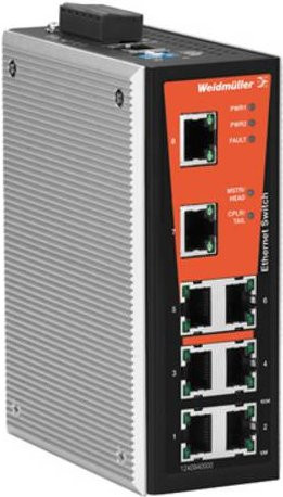 Weidmüller Industrial Ethernet Switch IE-SW-VL08MT-8TX mit 8 Ports für Ethernet/LAN - Bild 1