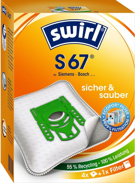 Swirl Staubsaugerbeutel S 67 EcoPor in Weiß - Bild 2